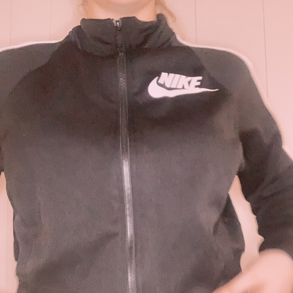 Nike cropped zip up size Small